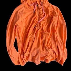 Bright Orange Hooded Pullover